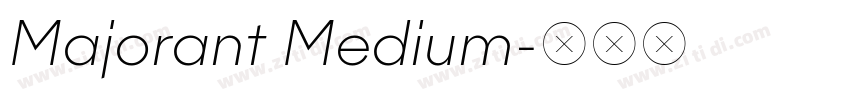 Majorant Medium字体转换